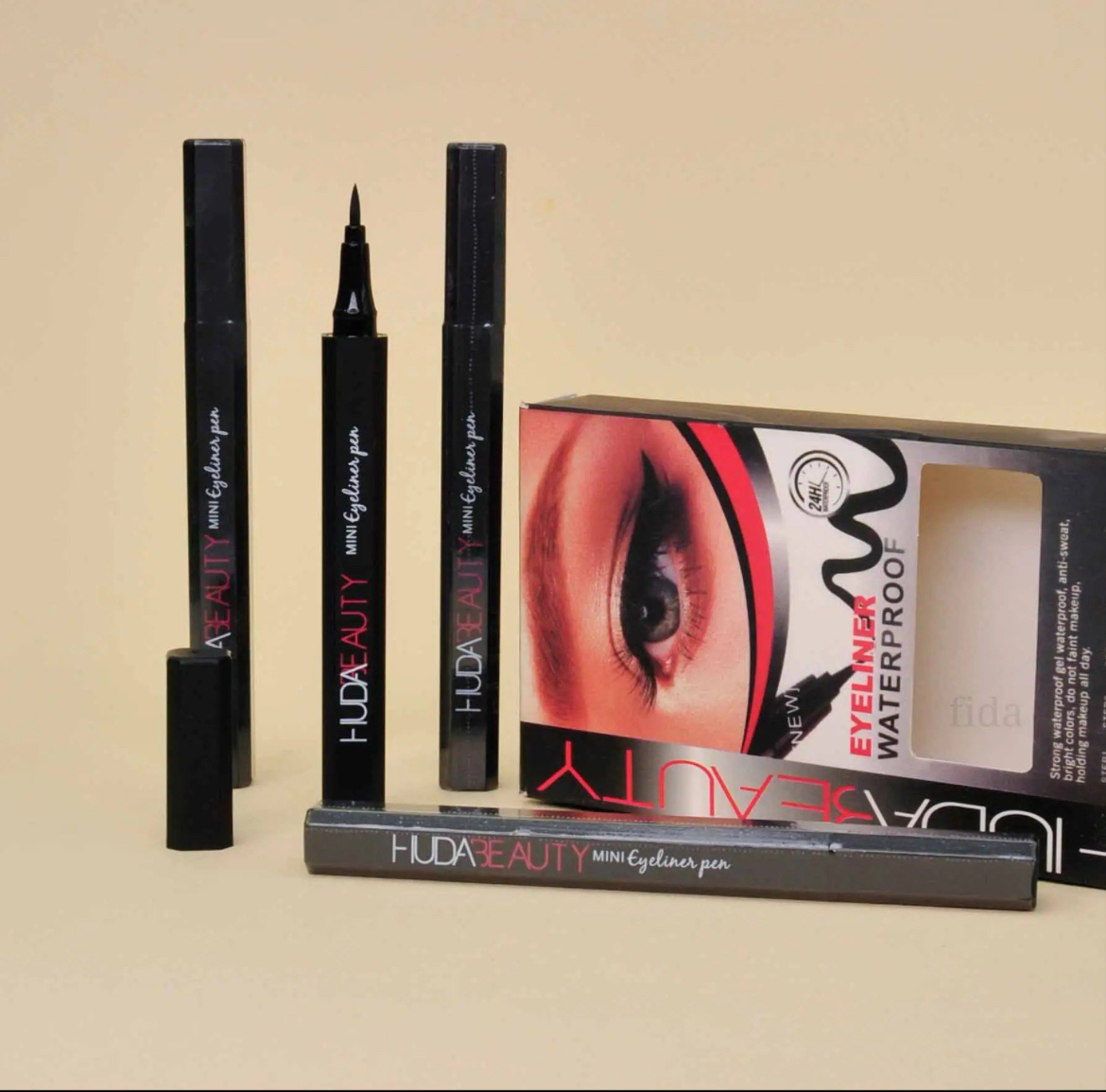 خط چشم ماژیکی هدی بیوتی (Huda Beauty) – رسم خطوط بی‌نقص با دقت حرفه‌ای